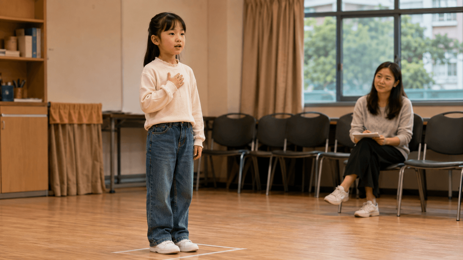 孩子獨誦上台緊張怎麼辦?賽前用一張檢查表準備聲音、視線與停頓